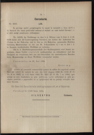 Verordnungsblatt des erzbischöfl. Konsistoriums die Angelegenheiten der orthod. -oriental. Erzdiözese der Bukowina betreffend 18940618 Seite: 5