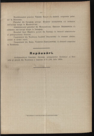 Verordnungsblatt des erzbischöfl. Konsistoriums die Angelegenheiten der orthod. -oriental. Erzdiözese der Bukowina betreffend 18940726 Seite: 7