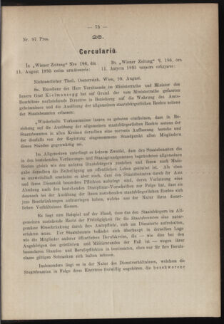 Verordnungsblatt des erzbischöfl. Konsistoriums die Angelegenheiten der orthod. -oriental. Erzdiözese der Bukowina betreffend 18950905 Seite: 3