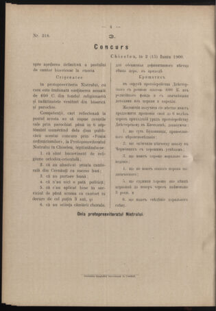 Verordnungsblatt des erzbischöfl. Konsistoriums die Angelegenheiten der orthod. -oriental. Erzdiözese der Bukowina betreffend 19010108 Seite: 4