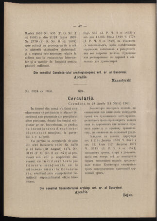 Verordnungsblatt des erzbischöfl. Konsistoriums die Angelegenheiten der orthod. -oriental. Erzdiözese der Bukowina betreffend 19010604 Seite: 10