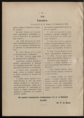 Verordnungsblatt des erzbischöfl. Konsistoriums die Angelegenheiten der orthod. -oriental. Erzdiözese der Bukowina betreffend 19010901 Seite: 2