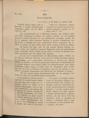 Verordnungsblatt des erzbischöfl. Konsistoriums die Angelegenheiten der orthod. -oriental. Erzdiözese der Bukowina betreffend 19020412 Seite: 3