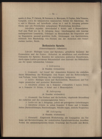 Verordnungsblatt des erzbischöfl. Konsistoriums die Angelegenheiten der orthod. -oriental. Erzdiözese der Bukowina betreffend 19020615 Seite: 14