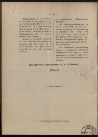 Verordnungsblatt des erzbischöfl. Konsistoriums die Angelegenheiten der orthod. -oriental. Erzdiözese der Bukowina betreffend 19021101 Seite: 2