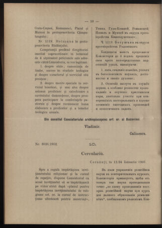 Verordnungsblatt des erzbischöfl. Konsistoriums die Angelegenheiten der orthod. -oriental. Erzdiözese der Bukowina betreffend 19030304 Seite: 2