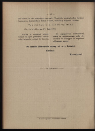 Verordnungsblatt des erzbischöfl. Konsistoriums die Angelegenheiten der orthod. -oriental. Erzdiözese der Bukowina betreffend 19030625 Seite: 2