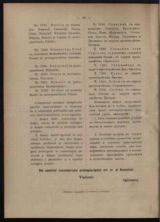 Verordnungsblatt des erzbischöfl. Konsistoriums die Angelegenheiten der orthod. -oriental. Erzdiözese der Bukowina betreffend 19031217 Seite: 8