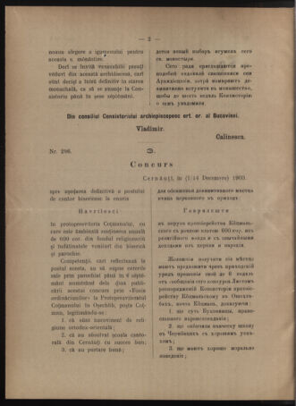 Verordnungsblatt des erzbischöfl. Konsistoriums die Angelegenheiten der orthod. -oriental. Erzdiözese der Bukowina betreffend 19040122 Seite: 2