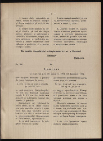 Verordnungsblatt des erzbischöfl. Konsistoriums die Angelegenheiten der orthod. -oriental. Erzdiözese der Bukowina betreffend 19040302 Seite: 3