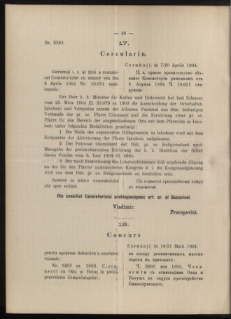 Verordnungsblatt des erzbischöfl. Konsistoriums die Angelegenheiten der orthod. -oriental. Erzdiözese der Bukowina betreffend 19040529 Seite: 4