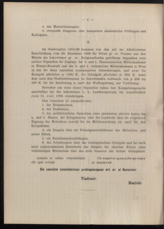 Verordnungsblatt des erzbischöfl. Konsistoriums die Angelegenheiten der orthod. -oriental. Erzdiözese der Bukowina betreffend 19050201 Seite: 2