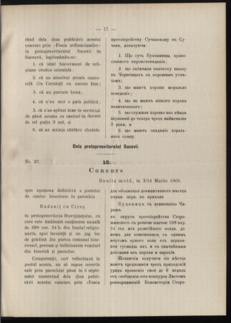 Verordnungsblatt des erzbischöfl. Konsistoriums die Angelegenheiten der orthod. -oriental. Erzdiözese der Bukowina betreffend 19050324 Seite: 7