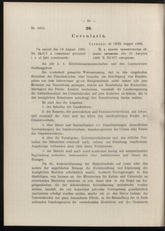 Verordnungsblatt des erzbischöfl. Konsistoriums die Angelegenheiten der orthod. -oriental. Erzdiözese der Bukowina betreffend 19051013 Seite: 8