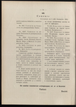 Verordnungsblatt des erzbischöfl. Konsistoriums die Angelegenheiten der orthod. -oriental. Erzdiözese der Bukowina betreffend 19051210 Seite: 2