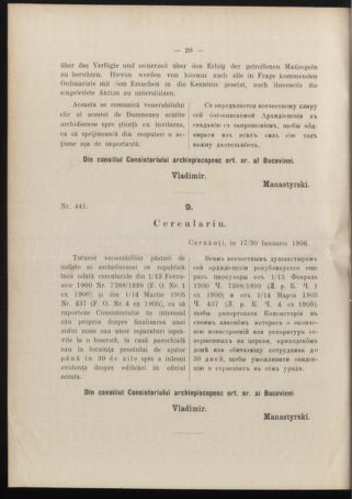 Verordnungsblatt des erzbischöfl. Konsistoriums die Angelegenheiten der orthod. -oriental. Erzdiözese der Bukowina betreffend 19060222 Seite: 2