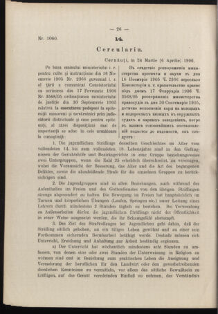 Verordnungsblatt des erzbischöfl. Konsistoriums die Angelegenheiten der orthod. -oriental. Erzdiözese der Bukowina betreffend 19060501 Seite: 2