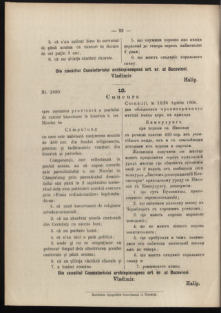 Verordnungsblatt des erzbischöfl. Konsistoriums die Angelegenheiten der orthod. -oriental. Erzdiözese der Bukowina betreffend 19060501 Seite: 8