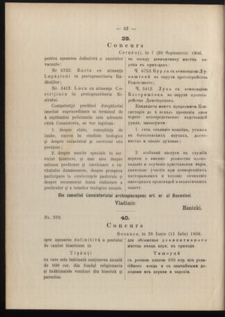 Verordnungsblatt des erzbischöfl. Konsistoriums die Angelegenheiten der orthod. -oriental. Erzdiözese der Bukowina betreffend 19060915 Seite: 2