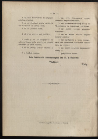 Verordnungsblatt des erzbischöfl. Konsistoriums die Angelegenheiten der orthod. -oriental. Erzdiözese der Bukowina betreffend 19061218 Seite: 4