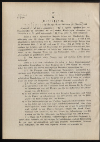 Verordnungsblatt des erzbischöfl. Konsistoriums die Angelegenheiten der orthod. -oriental. Erzdiözese der Bukowina betreffend 19070303 Seite: 2