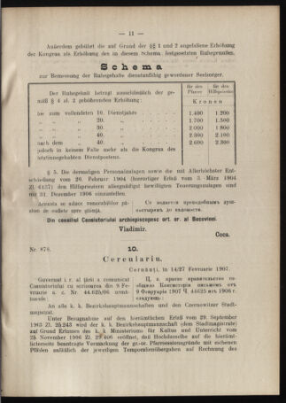 Verordnungsblatt des erzbischöfl. Konsistoriums die Angelegenheiten der orthod. -oriental. Erzdiözese der Bukowina betreffend 19070303 Seite: 3