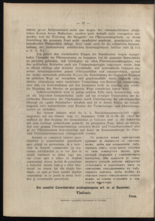 Verordnungsblatt des erzbischöfl. Konsistoriums die Angelegenheiten der orthod. -oriental. Erzdiözese der Bukowina betreffend 19070303 Seite: 4