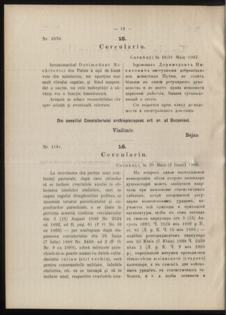 Verordnungsblatt des erzbischöfl. Konsistoriums die Angelegenheiten der orthod. -oriental. Erzdiözese der Bukowina betreffend 19070607 Seite: 2