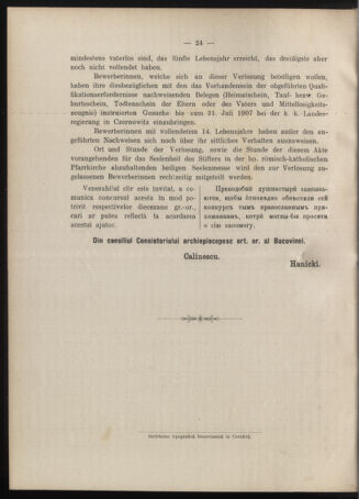 Verordnungsblatt des erzbischöfl. Konsistoriums die Angelegenheiten der orthod. -oriental. Erzdiözese der Bukowina betreffend 19070623 Seite: 4