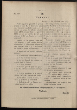 Verordnungsblatt des erzbischöfl. Konsistoriums die Angelegenheiten der orthod. -oriental. Erzdiözese der Bukowina betreffend 19080207 Seite: 4