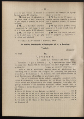 Verordnungsblatt des erzbischöfl. Konsistoriums die Angelegenheiten der orthod. -oriental. Erzdiözese der Bukowina betreffend 19080301 Seite: 34