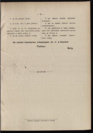 Verordnungsblatt des erzbischöfl. Konsistoriums die Angelegenheiten der orthod. -oriental. Erzdiözese der Bukowina betreffend 19080515 Seite: 5