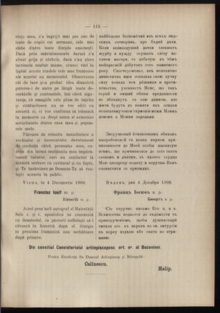 Verordnungsblatt des erzbischöfl. Konsistoriums die Angelegenheiten der orthod. -oriental. Erzdiözese der Bukowina betreffend 19081210 Seite: 3