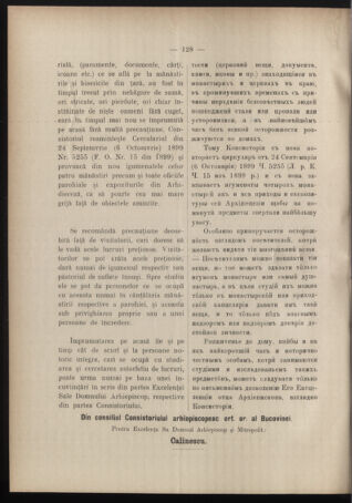 Verordnungsblatt des erzbischöfl. Konsistoriums die Angelegenheiten der orthod. -oriental. Erzdiözese der Bukowina betreffend 19081230 Seite: 2