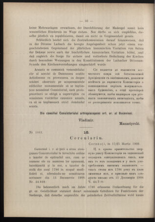 Verordnungsblatt des erzbischöfl. Konsistoriums die Angelegenheiten der orthod. -oriental. Erzdiözese der Bukowina betreffend 19090411 Seite: 2