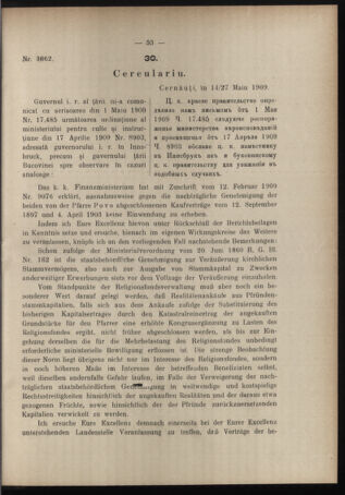 Verordnungsblatt des erzbischöfl. Konsistoriums die Angelegenheiten der orthod. -oriental. Erzdiözese der Bukowina betreffend 19090715 Seite: 5