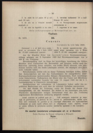 Verordnungsblatt des erzbischöfl. Konsistoriums die Angelegenheiten der orthod. -oriental. Erzdiözese der Bukowina betreffend 19090715 Seite: 8