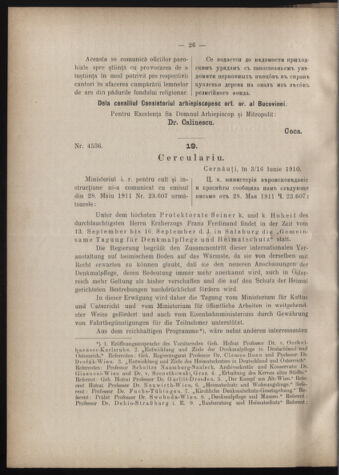 Verordnungsblatt des erzbischöfl. Konsistoriums die Angelegenheiten der orthod. -oriental. Erzdiözese der Bukowina betreffend 19110722 Seite: 2