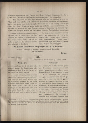 Verordnungsblatt des erzbischöfl. Konsistoriums die Angelegenheiten der orthod. -oriental. Erzdiözese der Bukowina betreffend 19110722 Seite: 3