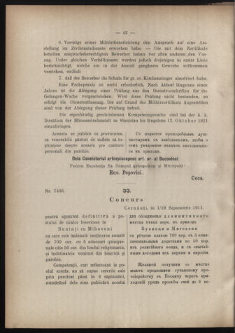 Verordnungsblatt des erzbischöfl. Konsistoriums die Angelegenheiten der orthod. -oriental. Erzdiözese der Bukowina betreffend 19110913 Seite: 2