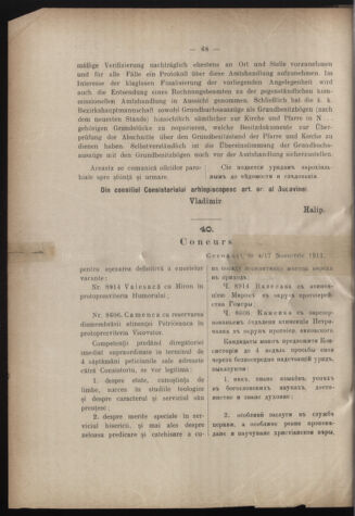 Verordnungsblatt des erzbischöfl. Konsistoriums die Angelegenheiten der orthod. -oriental. Erzdiözese der Bukowina betreffend 19111114 Seite: 2