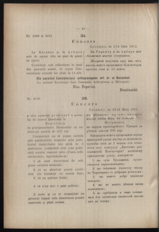 Verordnungsblatt des erzbischöfl. Konsistoriums die Angelegenheiten der orthod. -oriental. Erzdiözese der Bukowina betreffend 19120713 Seite: 4