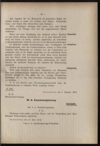 Verordnungsblatt des erzbischöfl. Konsistoriums die Angelegenheiten der orthod. -oriental. Erzdiözese der Bukowina betreffend 19120818 Seite: 17