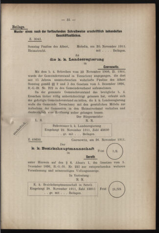 Verordnungsblatt des erzbischöfl. Konsistoriums die Angelegenheiten der orthod. -oriental. Erzdiözese der Bukowina betreffend 19120818 Seite: 5