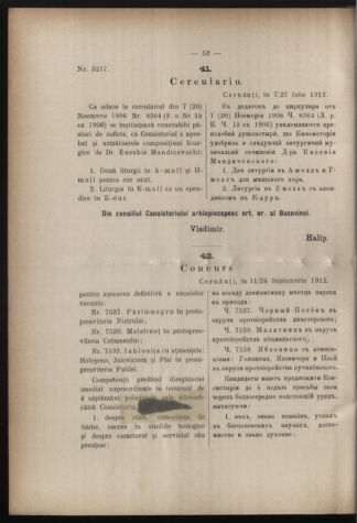 Verordnungsblatt des erzbischöfl. Konsistoriums die Angelegenheiten der orthod. -oriental. Erzdiözese der Bukowina betreffend 19121001 Seite: 2