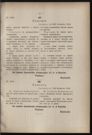 Verordnungsblatt des erzbischöfl. Konsistoriums die Angelegenheiten der orthod. -oriental. Erzdiözese der Bukowina betreffend 19121023 Seite: 3