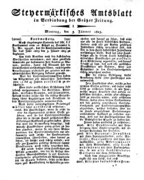 Steyermärkisches Amtsblatt zur Grätzer Zeitung