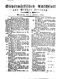 Steyermärkisches Amtsblatt zur Grätzer Zeitung 18250105 Seite: 9