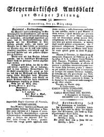 Steyermärkisches Amtsblatt zur Grätzer Zeitung 18250331 Seite: 1