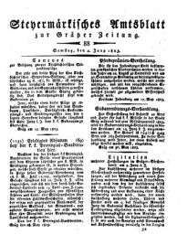 Steyermärkisches Amtsblatt zur Grätzer Zeitung 18250604 Seite: 1